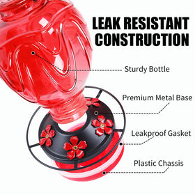 MCHBF glass feeder hanging bracket supports year-round outdoor display