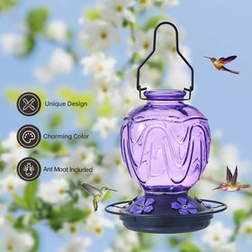 MCHBF glass feeder perch supports comfortable bird feeding.