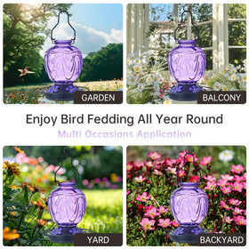 MCHBF 24 oz nectar capacity supports longer bird visits.