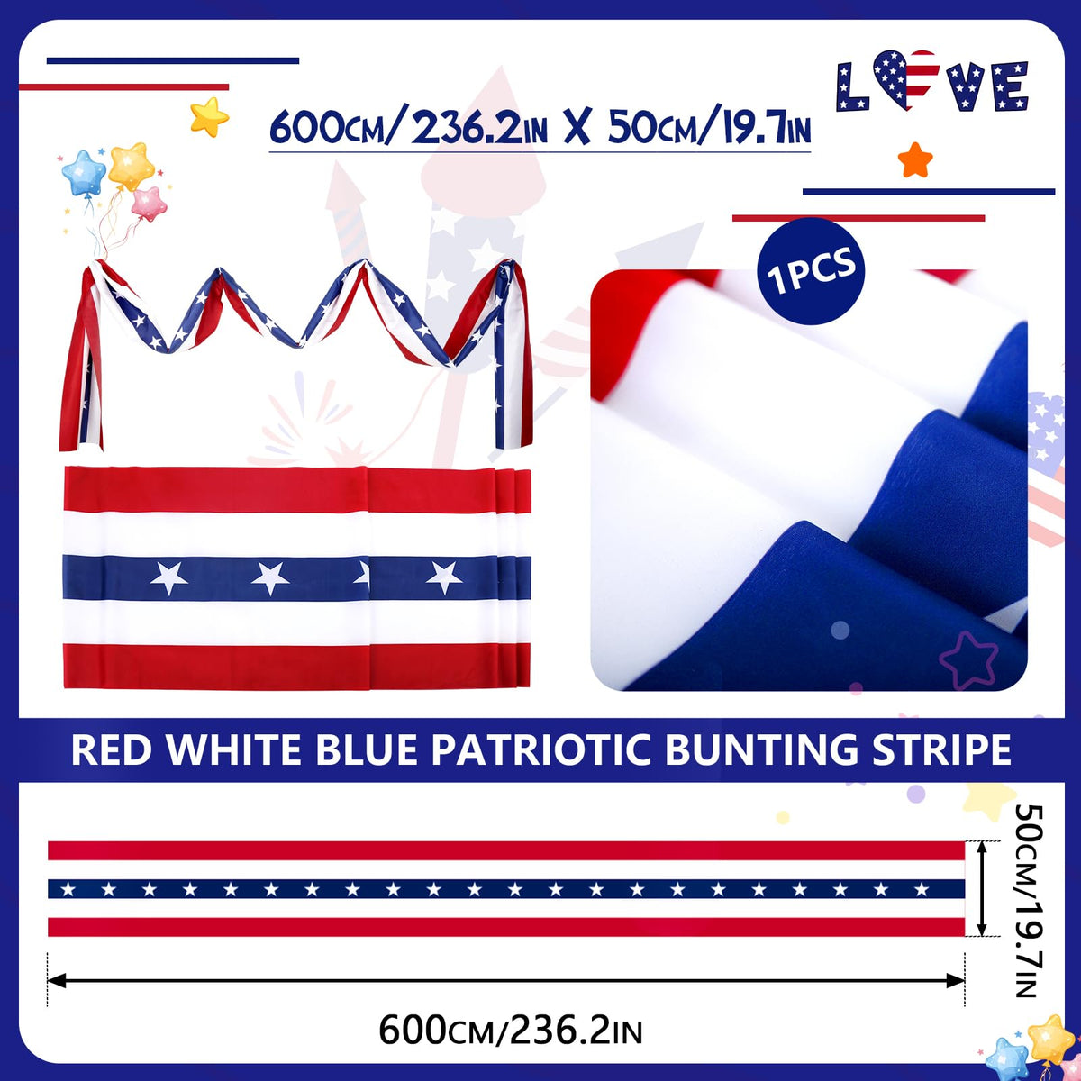 MCJC Fourth of July, Memorial Day, and Veterans Day celebrations with this banner.