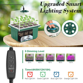 Durable 12-cell seed tray enabling clean transplanting