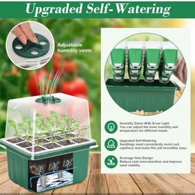 Heightened dome with adjustable vent for better humidity control