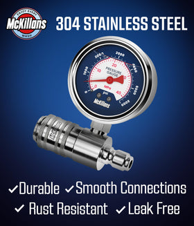 McKillans gauge includes a 1-year residential warranty for peace of mind