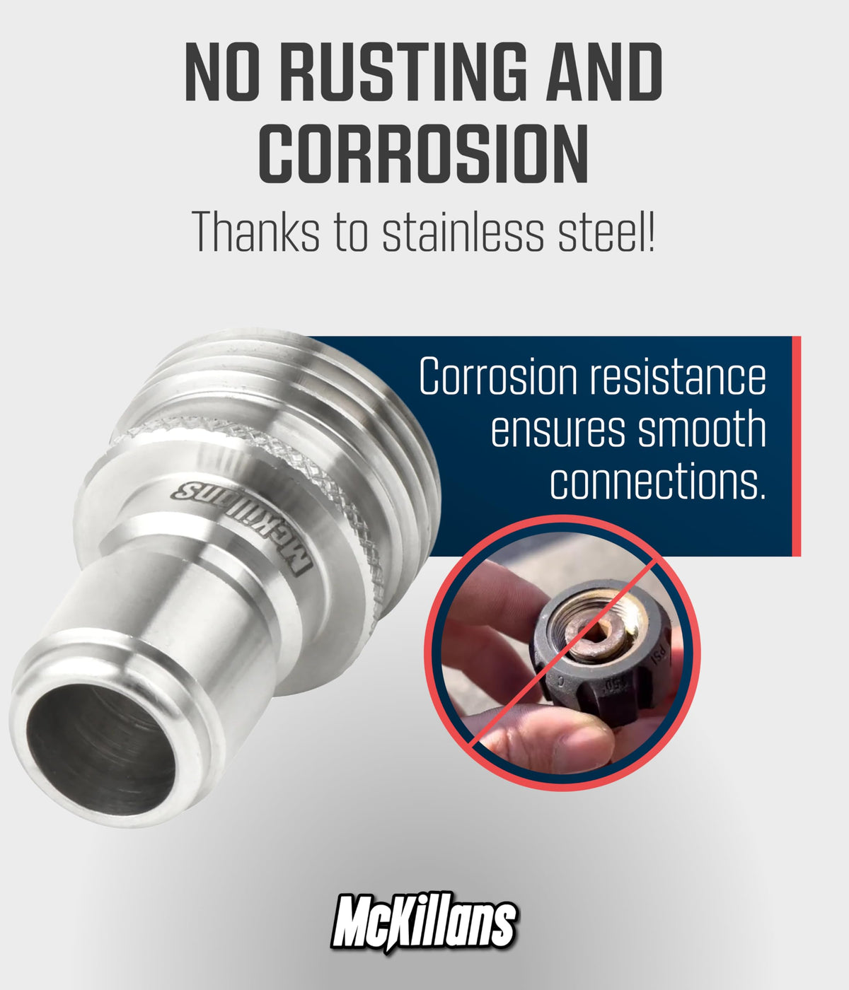 McKillans Water Hose Quick Connect 3-pack delivers universal-fit connectors for multiple garden hoses.