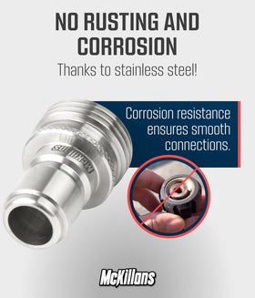 McKillans Water Hose Quick Connect 3-pack delivers universal-fit connectors for multiple garden hoses.