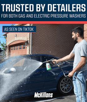 McKillans foam cannon adjustable-angle-output covers broader areas with foam.