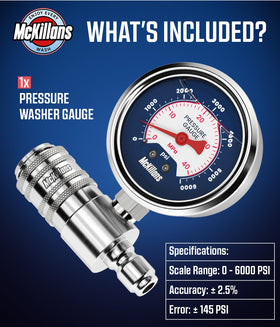 McKillans glycerin-filled design minimizes needle vibration for steady readings