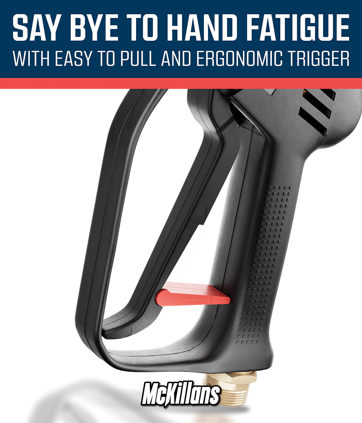 McKillans foam cannon-ready setup delivers rich foam for efficient pre-wash.