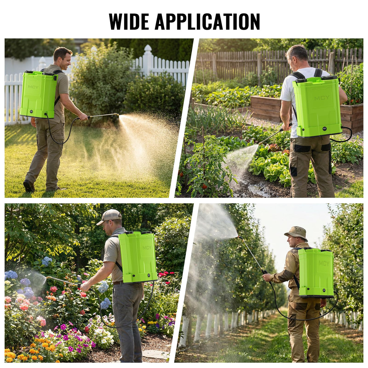 MCY top-storage keeps accessories organized for mobile spraying setups.