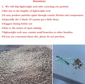 Close up of 3/8 inch pumice particles for consistent drainage and soil texture