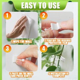 MDSOYOL space-saving clips let vines cling to walls.