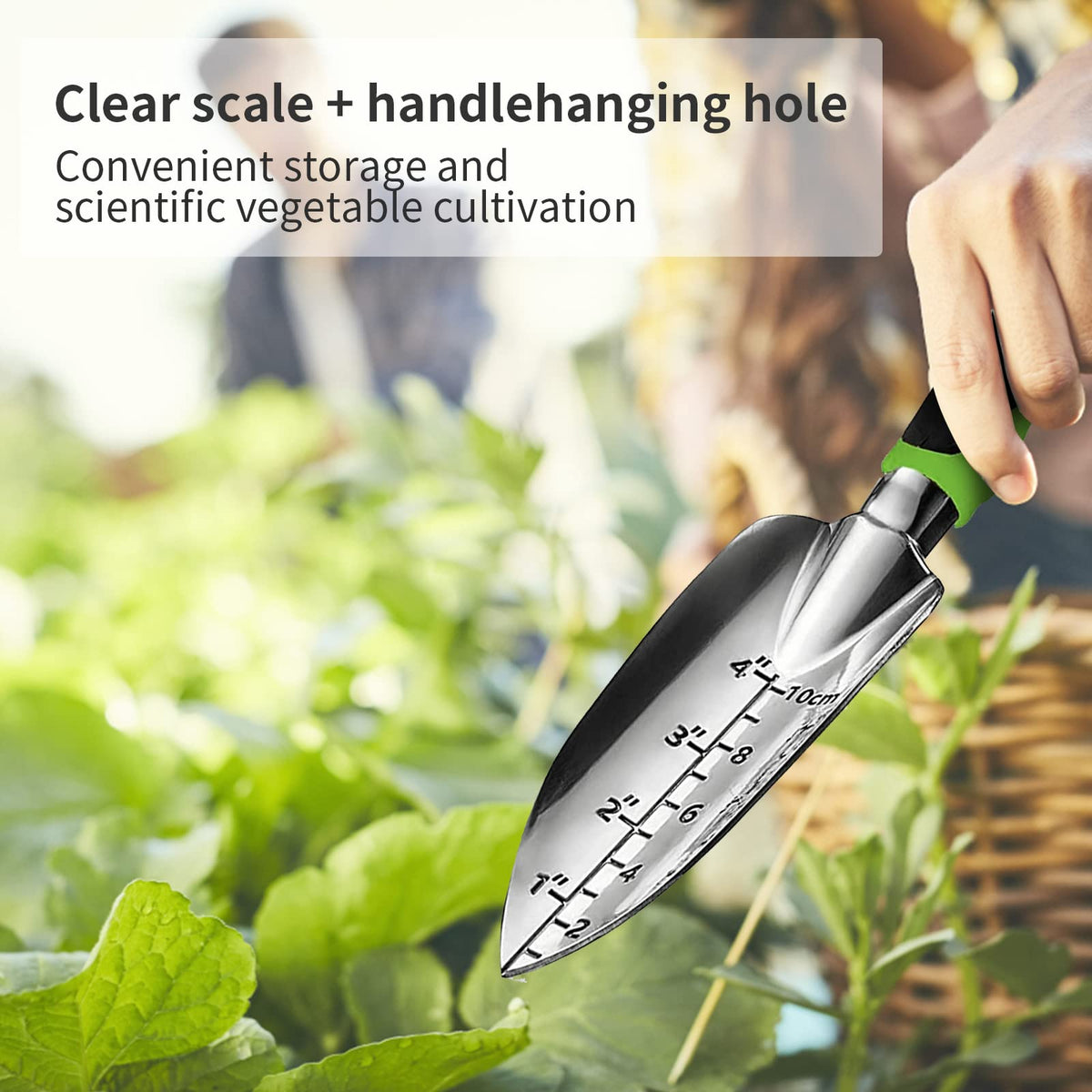 MDSXO non-slip ABS handle provides secure grip during garden tasks