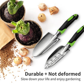 MDSXO polished aluminum heads resist rust for durable garden work