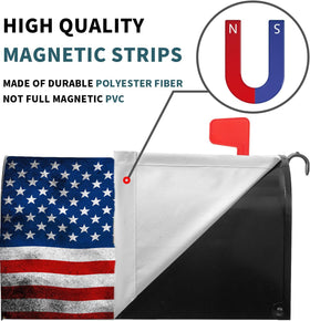Mealah Independence Day flag design brightens the entry with durable magnetic fit.
