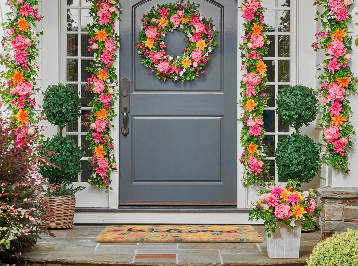 Mealah decorative entry mat welcomes guests daily