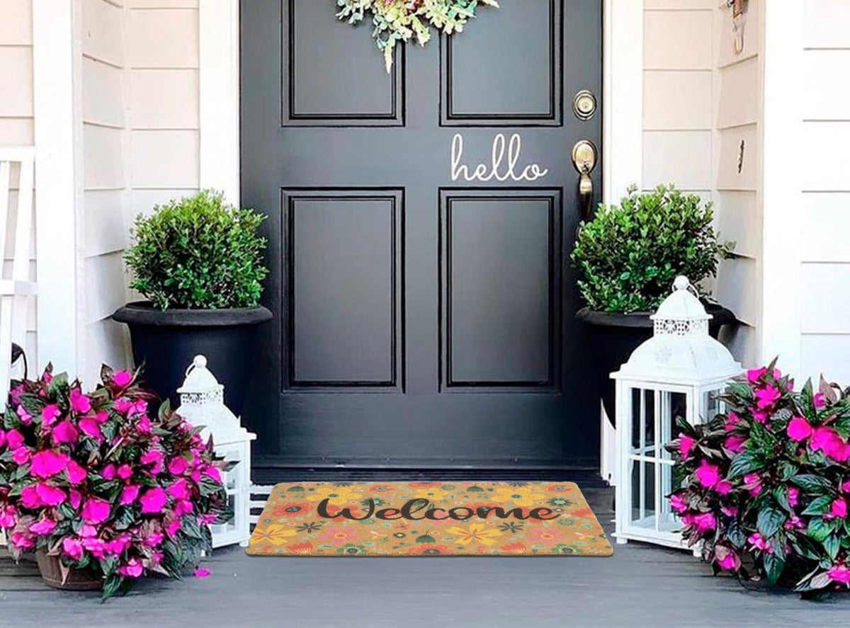 Mealah floral pattern mat brings spring vibes to porches
