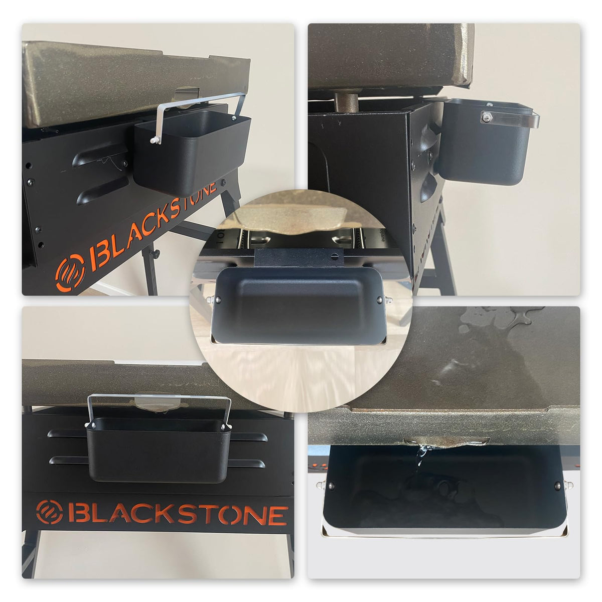 Meatender Blackstone-fit confirms compatibility with 17-36 inch griddles for easy upgrading.