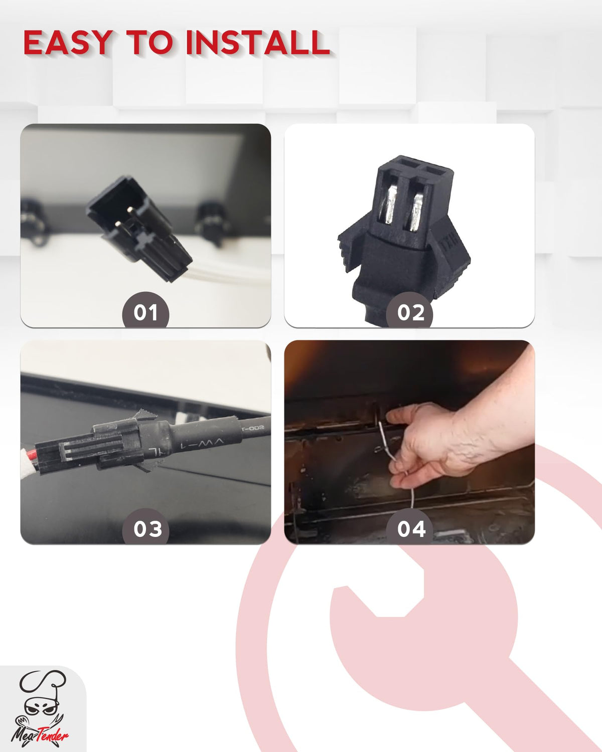 Meatender PBVXP1 replacement part maintains consistent smoker readings.
