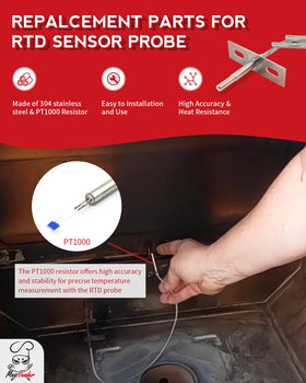 Meatender PBVXP1 PT1000 accuracy for fast, reliable readings.