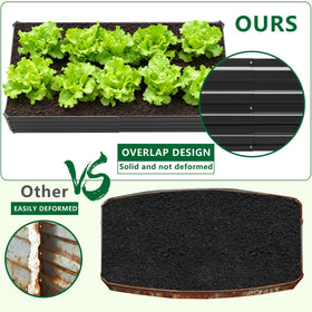 Meberam elevated planter with vegetables showcases versatile outdoor gardening options.