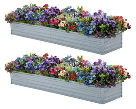 Meberam galvanized raised garden bed assembly shows sturdy outdoor setup for long lasting use