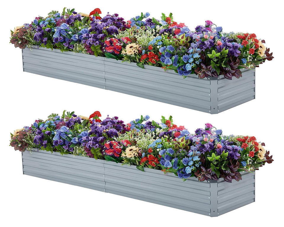 Meberam galvanized raised garden bed assembly shows sturdy outdoor setup for long lasting use
