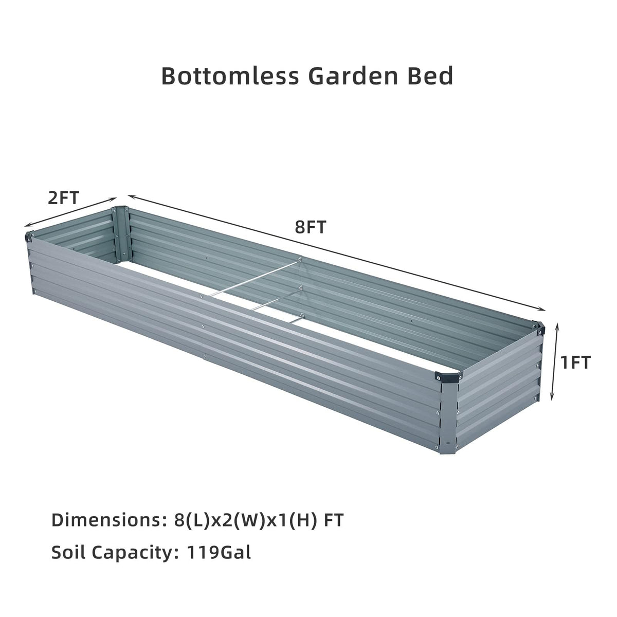 Meberam galvanised raised bed durability highlights robust steel construction for year round gardening
