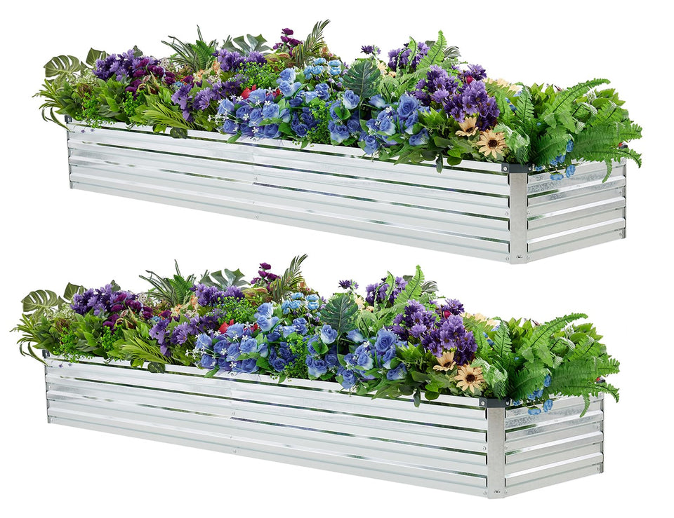 Meberam raised garden bed assembly shows sturdy frame for long-lasting outdoor use