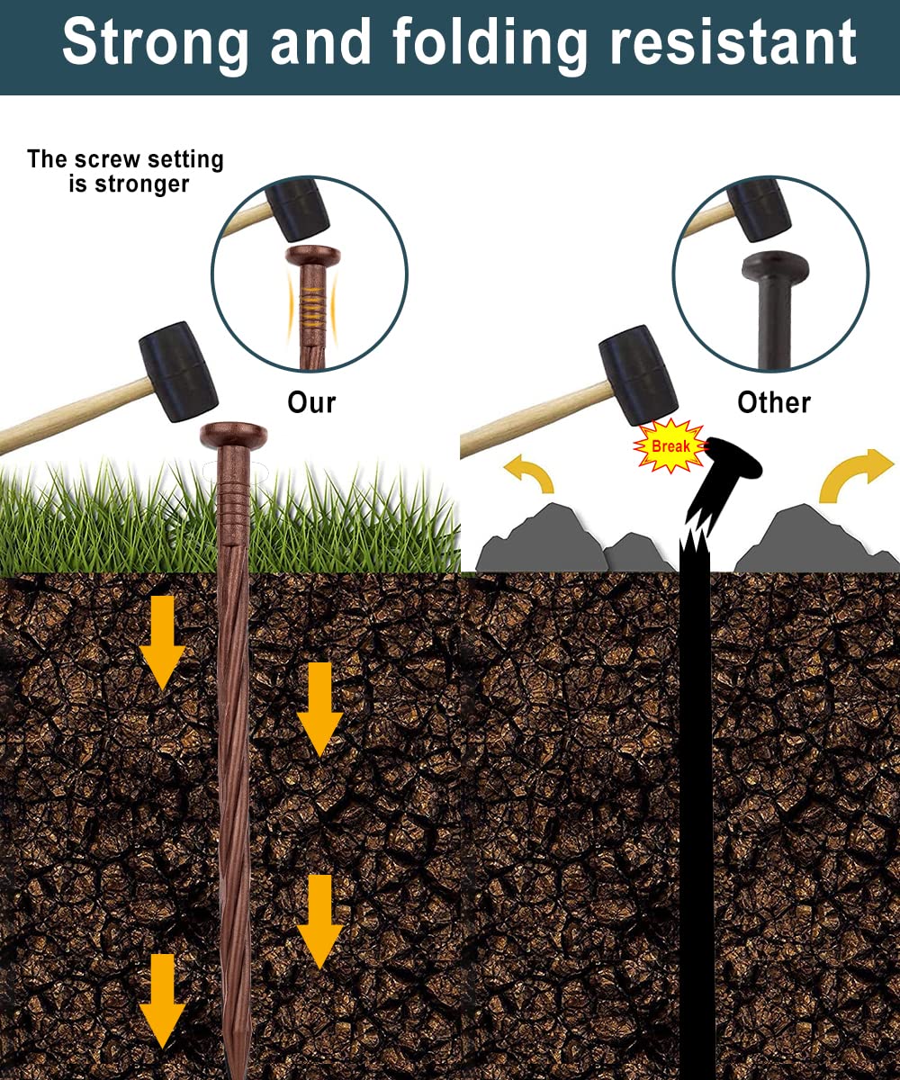 Meboyz anti-detachment design aids quick insertion and lasting hold in garden edges.