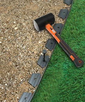 Meboyz hammer-installation friendly spikes speed up edging setup on any border.