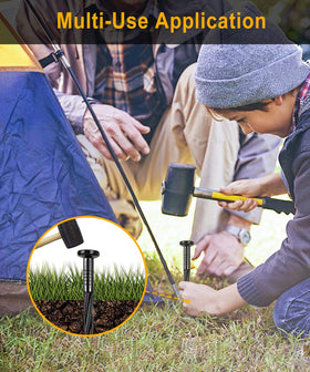 Meboyz packaging shows 100 spikes for organized landscaping projects