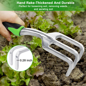 MECHEER aluminum alloy tools resist rust for lasting garden work.