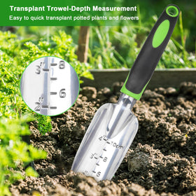 MECHEER depth measurement helps maintain consistent planting depth.