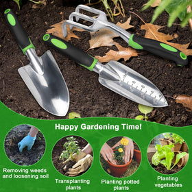 MECHEER sturdy construction handles thick roots and rocky soil.