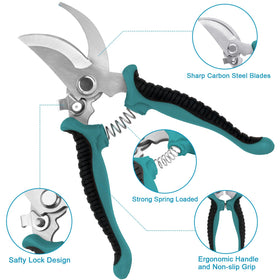 MECHEER dust-proof gloves protecting hands during soil and pruning tasks.