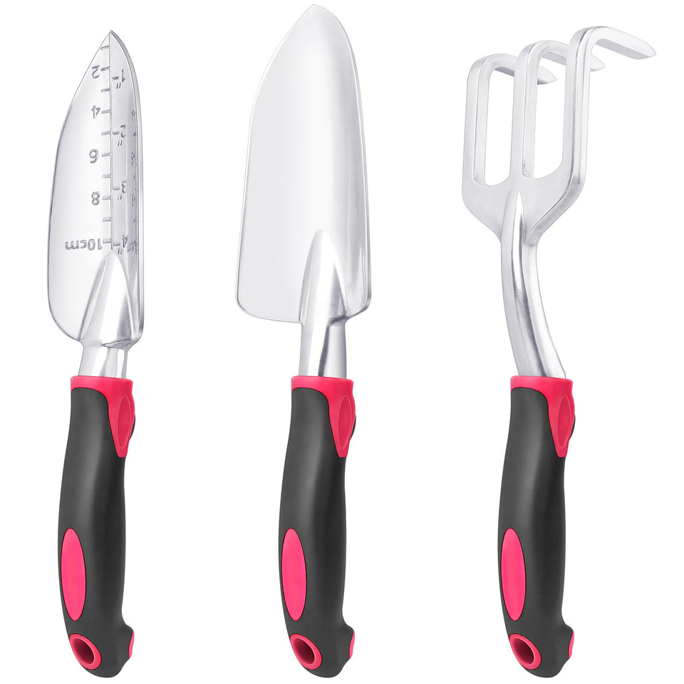 MECHEER garden tool spade with ergonomic handle for precise digging
