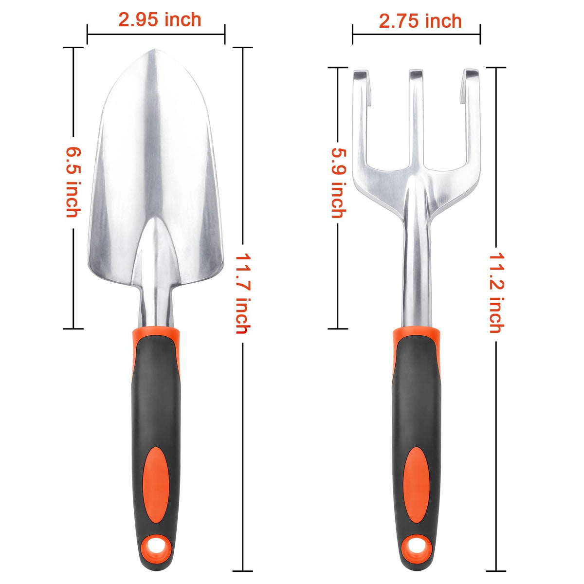 MECHEER hand rake claw tools for weed removal and soil aeration