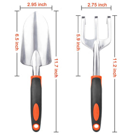 MECHEER hand rake claw tools for weed removal and soil aeration