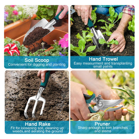 MECHEER pruning shears with ergonomic grip for precise trimming.