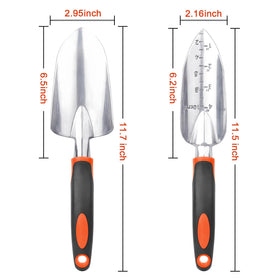 Mecheer trowel with measurement marks for precise depth