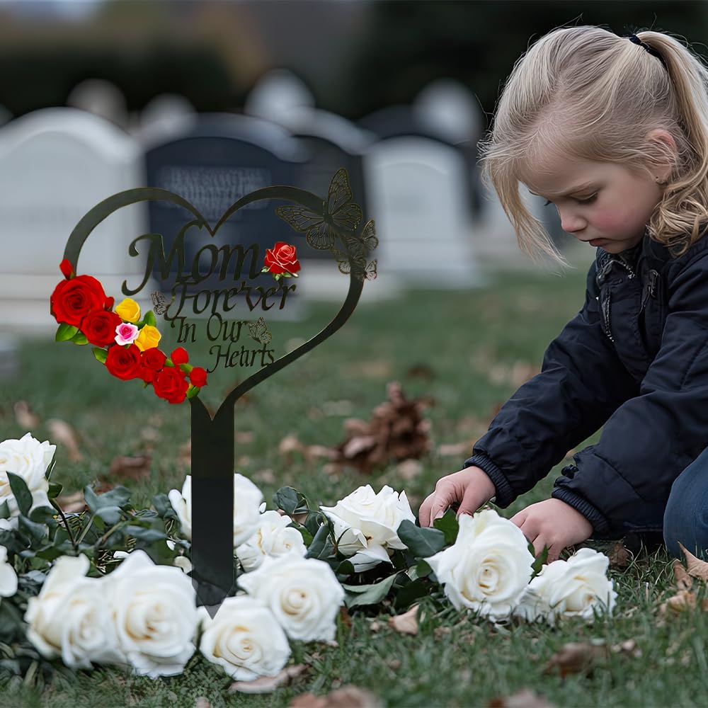 Meckerni outdoor cemetery decor shown in a tranquil garden setting