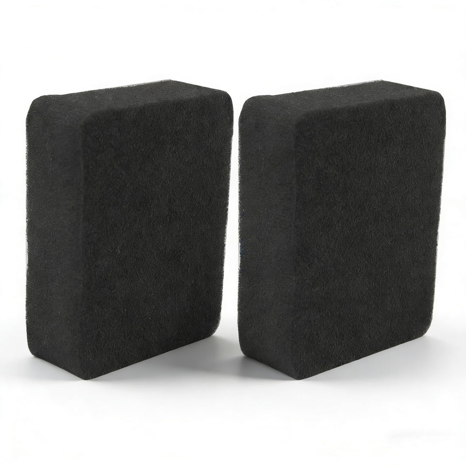 Meckparts 2-pack E43 foam air filter package for quick replacement.