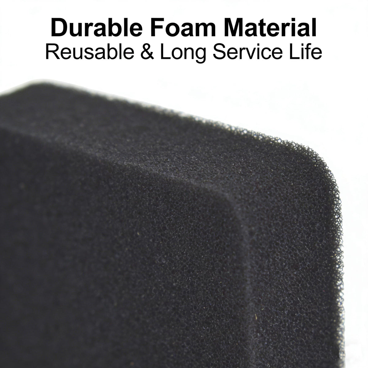 Meckparts foam air filter material texture highlights quality and durability.
