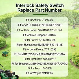Meckparts interlock safety switch, side view, shows simple installation and reliable wiring.