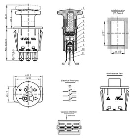 Meckparts PTO switch 539131627 compatibility with Husqvarna close-up