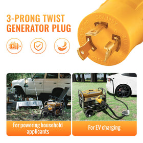 MECMO molded-casing with firm grip improves safe, reliable plugging in outdoor setups.