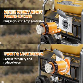 MECMO SS2-50R female with locking ring for secure shore power.