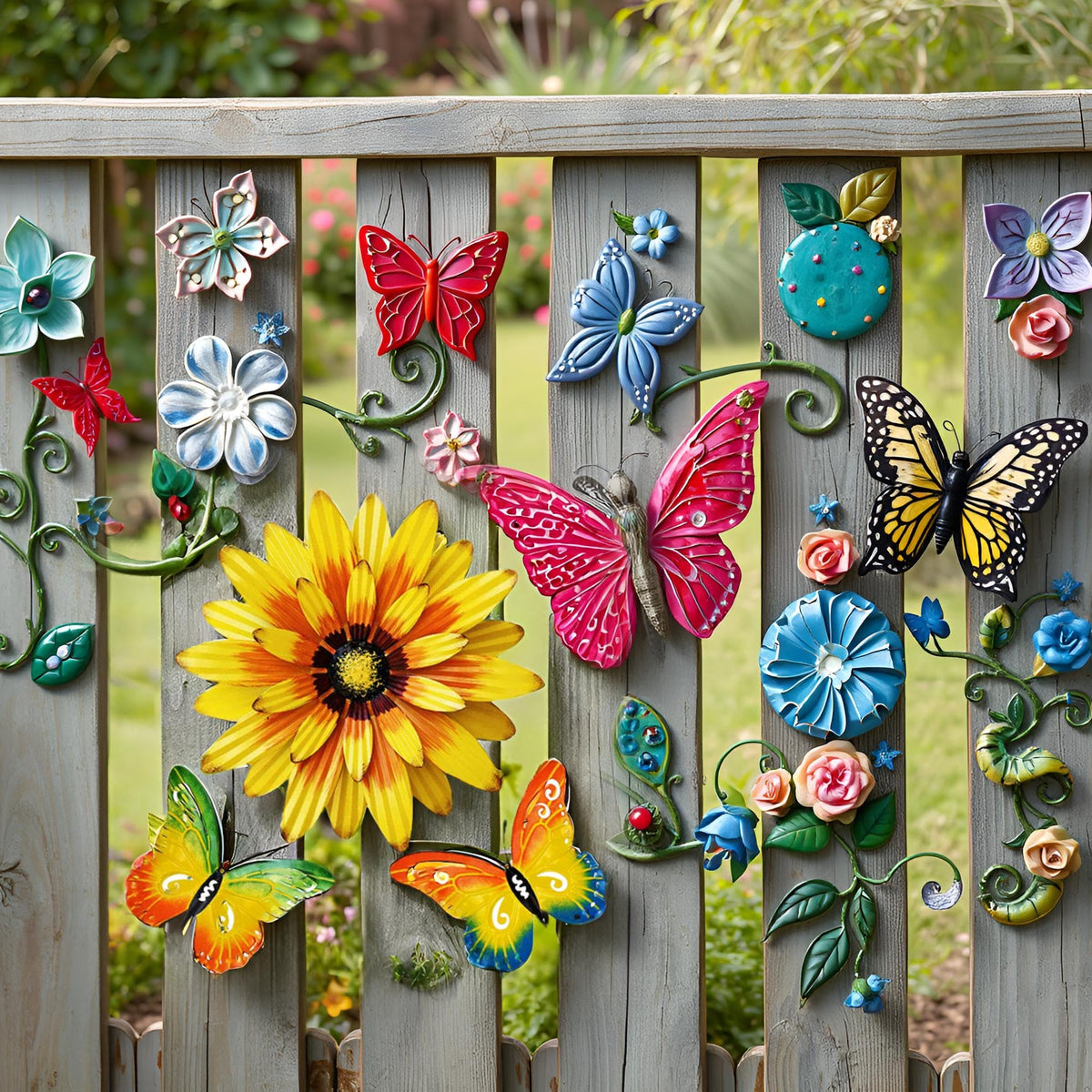 Meduofon 3D flower wall decor adds depth and color to any wall.