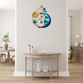 Meduofon yard decor sun wall sculpture is easy to clean and maintain.