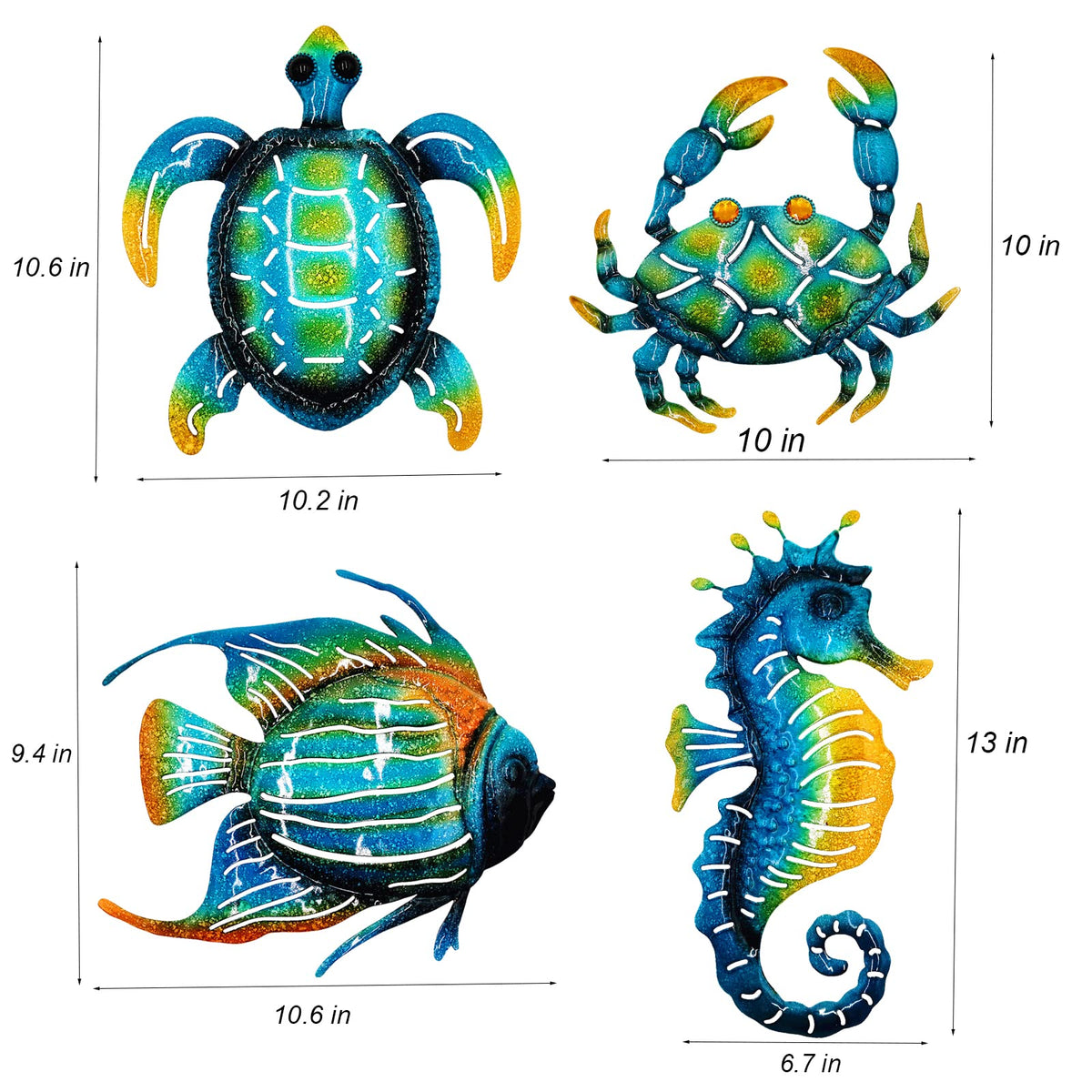 Meduofon fish wall art blue highlights poolside interiors.